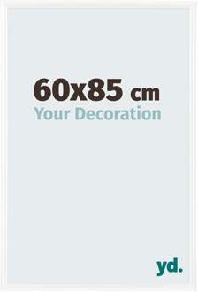 Fotolijst 60x85cm - Wit Hoogglans - Kunststof - Bordeaux - 60x85 cm