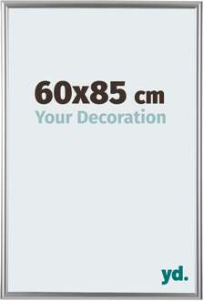 Fotolijst 60x85cm - Zilver - Kunststof - Bordeaux - 60x85 cm