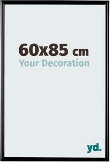 Fotolijst 60x85cm - Zwart Hoogglans - Kunststof - Bordeaux - 60x85 cm