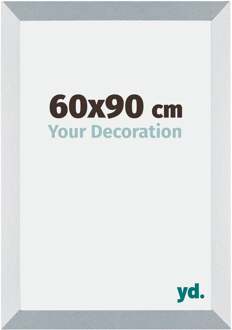 Fotolijst 60x90 cm - Aluminium - Geborsteld - MDF - Mura Aluminium Geborsteld