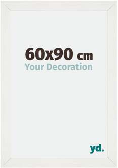 Fotolijst 60x90 cm - Wit Geveegd - MDF - Mura