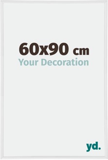 Fotolijst 60x90 cm - Wit Hoogglans - Kunststof - Annecy