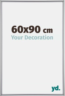 Fotolijst 60x90 cm - Zilver Hoogglans - Kunststof - Annecy