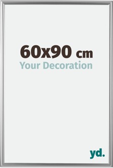 Fotolijst 60x90 cm - Zilver - Kunststof - Bordeaux