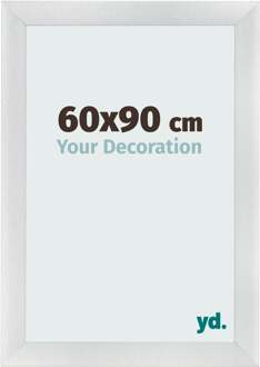 Fotolijst 60x90 cm - Zilver Mat - MDF - Pisa