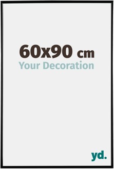 Fotolijst 60x90 cm - Zwart Hoogglans - Kunststof - Evry