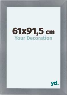 Fotolijst 61x91,5 cm - Aluminium - Geborsteld - MDF - Como Aluminium Geborsteld - 61x91.5 cm