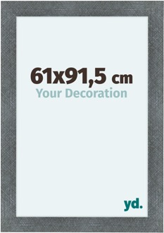 Fotolijst 61x91,5 cm - IJzer Geveegd - MDF - Como - 61x91.5 cm