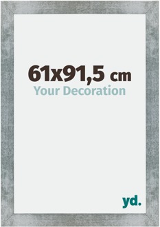 Fotolijst 61x91,5 cm - IJzer Geveegd - MDF - Mura - 61x91.5 cm