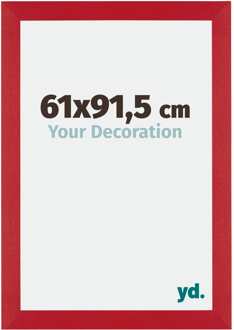 Fotolijst 61x91,5 cm - Rood - MDF - Mura - 61x91.5 cm