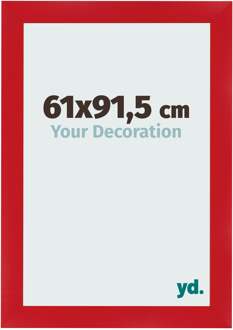 Fotolijst 61x91,5 cm - Rood - MDF - Pisa - 61x91.5 cm
