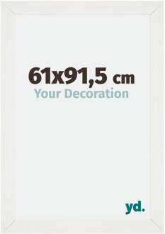 Fotolijst 61x91,5 cm - Wit Geveegd - MDF - Mura - 61x91.5 cm