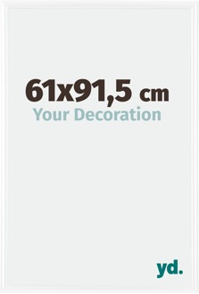 Fotolijst 61x91,5 cm - Wit Hoogglans - Kunststof - Bordeaux - 61x91.5 cm