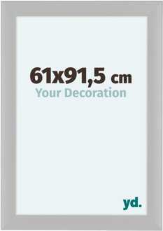Fotolijst 61x91,5 cm - Wit - Houtnerf - MDF - Como Wit Houtnerf - 61x91.5 cm