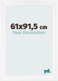 Fotolijst 61x91,5 cm - Wit Mat - MDF - Pisa - 61x91.5 cm