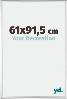 Fotolijst 61x91,5 cm - Zilver Hoogglans - Aluminium - Kent - 61x91.5 cm