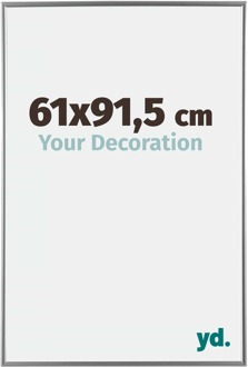 Fotolijst 61x91,5 cm - Zilver Hoogglans - Kunststof - Evry - 61x91.5 cm