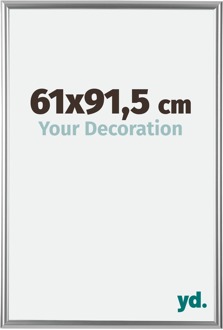 Fotolijst 61x91,5 cm - Zilver - Kunststof - Bordeaux - 61x91.5 cm