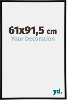 Fotolijst 61x91,5 cm - Zwart Hoogglans - Kunststof - Annecy - 61x91.5 cm