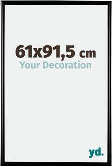 Fotolijst 61x91,5 cm - Zwart Hoogglans - Kunststof - Bordeaux - 61x91.5 cm