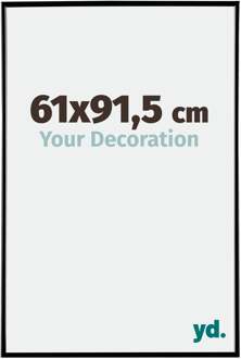 Fotolijst 61x91,5 cm - Zwart Hoogglans - Kunststof - Evry - 61x91.5 cm