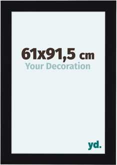 Fotolijst 61x91,5 cm - Zwart Hoogglans - MDF - Como - 61x91.5 cm