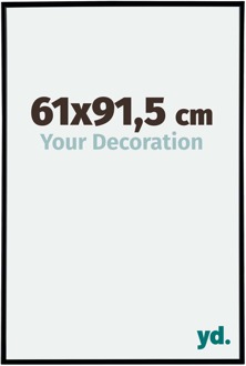 Fotolijst 61x91,5 cm - Zwart Mat - Kunststof - Evry - 61x91.5 cm