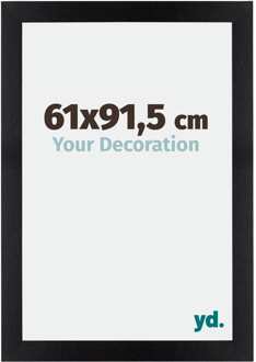 Fotolijst 61x91,5 cm - Zwart Mat - MDF - Mura - 61x91.5 cm