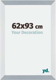 Fotolijst 62x93 cm - Aluminium - Geborsteld - MDF - Mura Aluminium Geborsteld