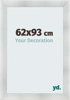 Fotolijst 62x93 cm - Aluminium Geborsteld - MDF - Pisa