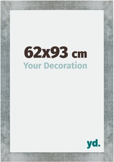 Fotolijst 62x93 cm - IJzer Geveegd - MDF - Mura