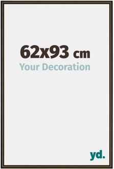 Fotolijst 62x93 cm - Walnoot Structuur - Aluminium - New York