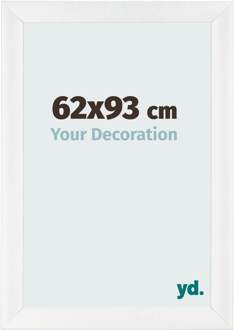 Fotolijst 62x93 cm - Wit Hoogglans - MDF - Pisa