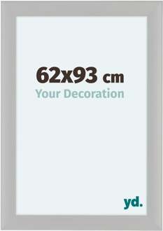 Fotolijst 62x93 cm - Wit - Houtnerf - MDF - Como Wit Houtnerf