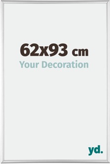 Fotolijst 62x93 cm - Zilver Hoogglans - Aluminium - Kent