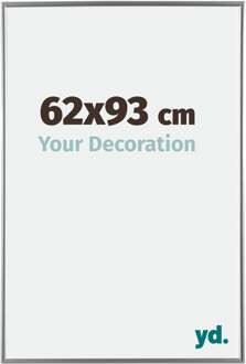 Fotolijst 62x93 cm - Zilver Hoogglans - Kunststof - Evry