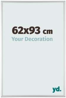 Fotolijst 62x93 cm - Zilver Mat - Aluminium - Kent