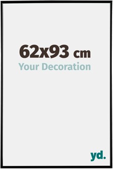 Fotolijst 62x93 cm - Zwart Hoogglans - Kunststof - Evry