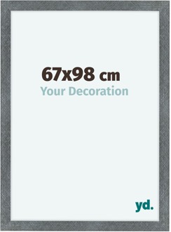 Fotolijst 67x98 cm - IJzer Geveegd - MDF - Como