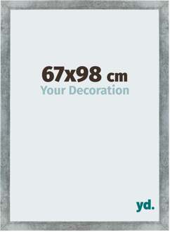 Fotolijst 67x98 cm - IJzer Geveegd - MDF - Mura