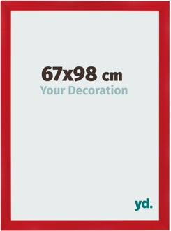 Fotolijst 67x98 cm - Rood - MDF - Pisa