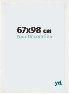 Fotolijst 67x98 cm - Wit Geveegd - MDF - Mura