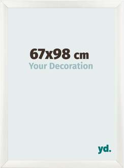 Fotolijst 67x98 cm - Wit Geveegd - MDF - Pisa