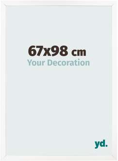 Fotolijst 67x98 cm - Wit Mat - MDF - Bologna