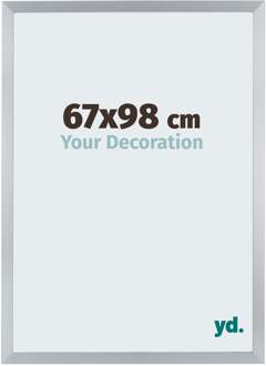 Fotolijst 67x98 cm - Zilver Glans - MDF - Catania