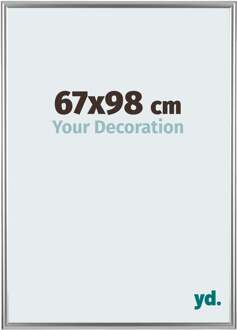 Fotolijst 67x98 cm - Zilver - Kunststof - Bordeaux