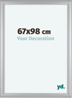 Fotolijst 67x98 cm - Zilver Mat - MDF - Como