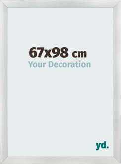 Fotolijst 67x98 cm - Zilver Mat - MDF - Pisa