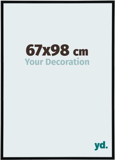 Fotolijst 67x98 cm - Zwart Hoogglans - Kunststof - Annecy