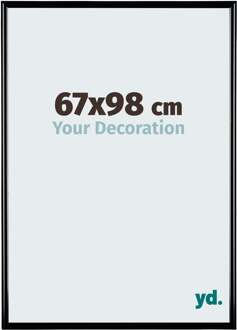 Fotolijst 67x98 cm - Zwart Hoogglans - Kunststof - Bordeaux